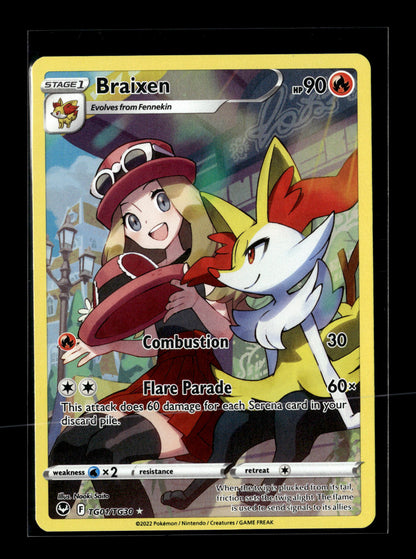 Pokemon Silver Tempest Braixen TG01