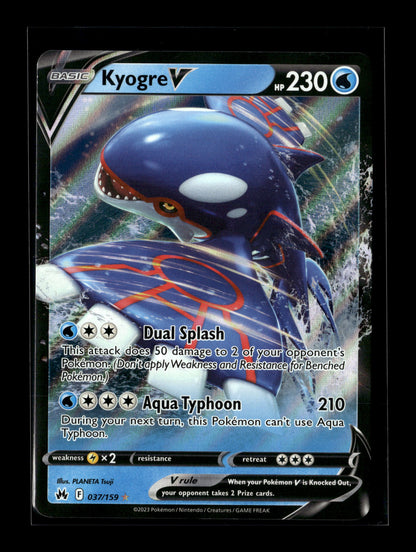 Pokemon Crown Zenith Kyogre V 37