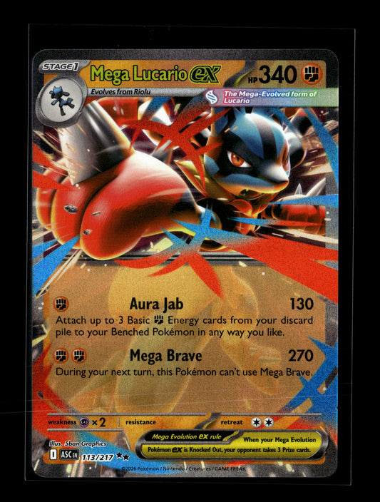 Pokemon Mega Evolution Mega Lucario ex 77