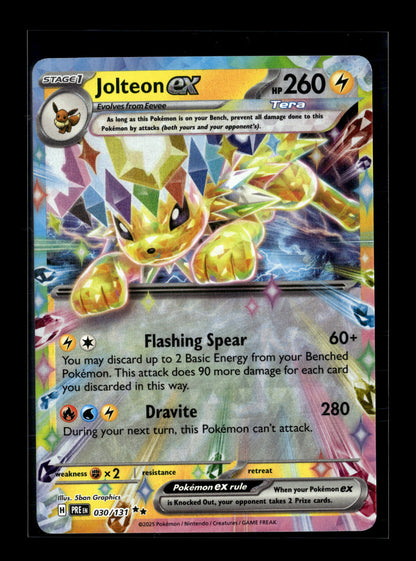 Pokemon Prismatic Evolutions Jolteon ex 30