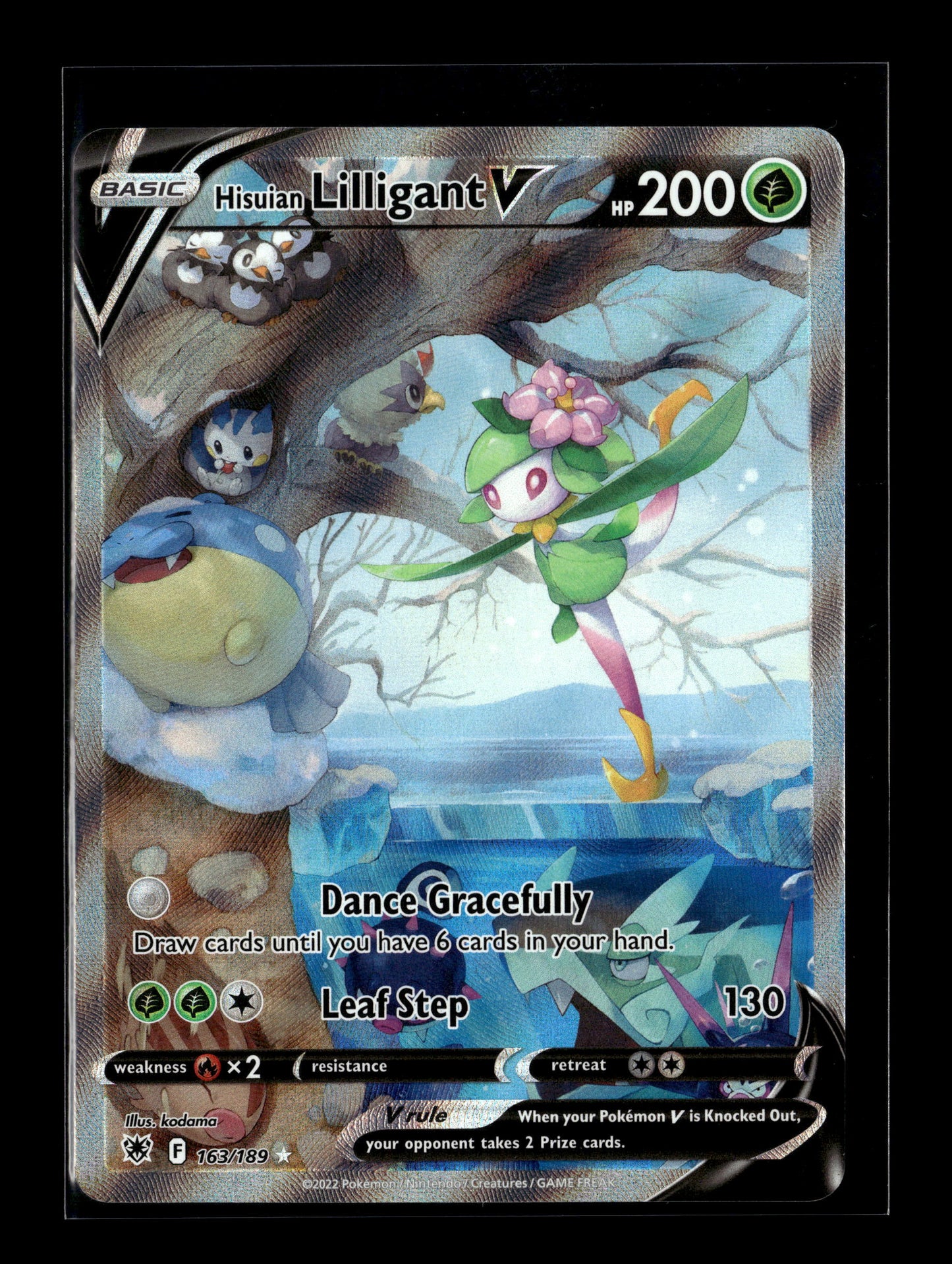 Pokemon Astral Radiance Hisuian Lilligant V 163