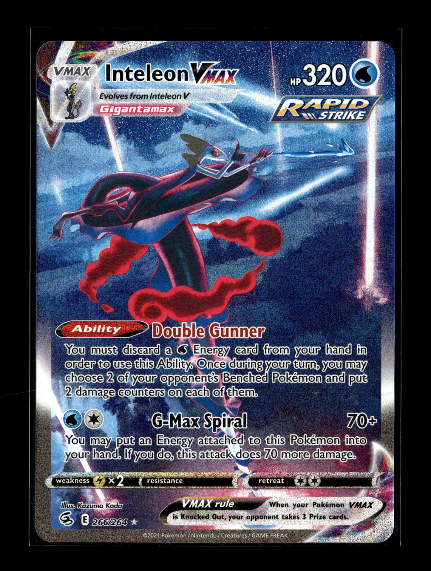 Pokemon Fusion Strike Inteleon VMAX 266