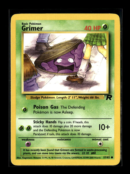 Pokemon Team Rocket Grimer 57