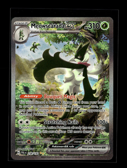 Pokemon Paldea Evolved Meowscarada ex 256