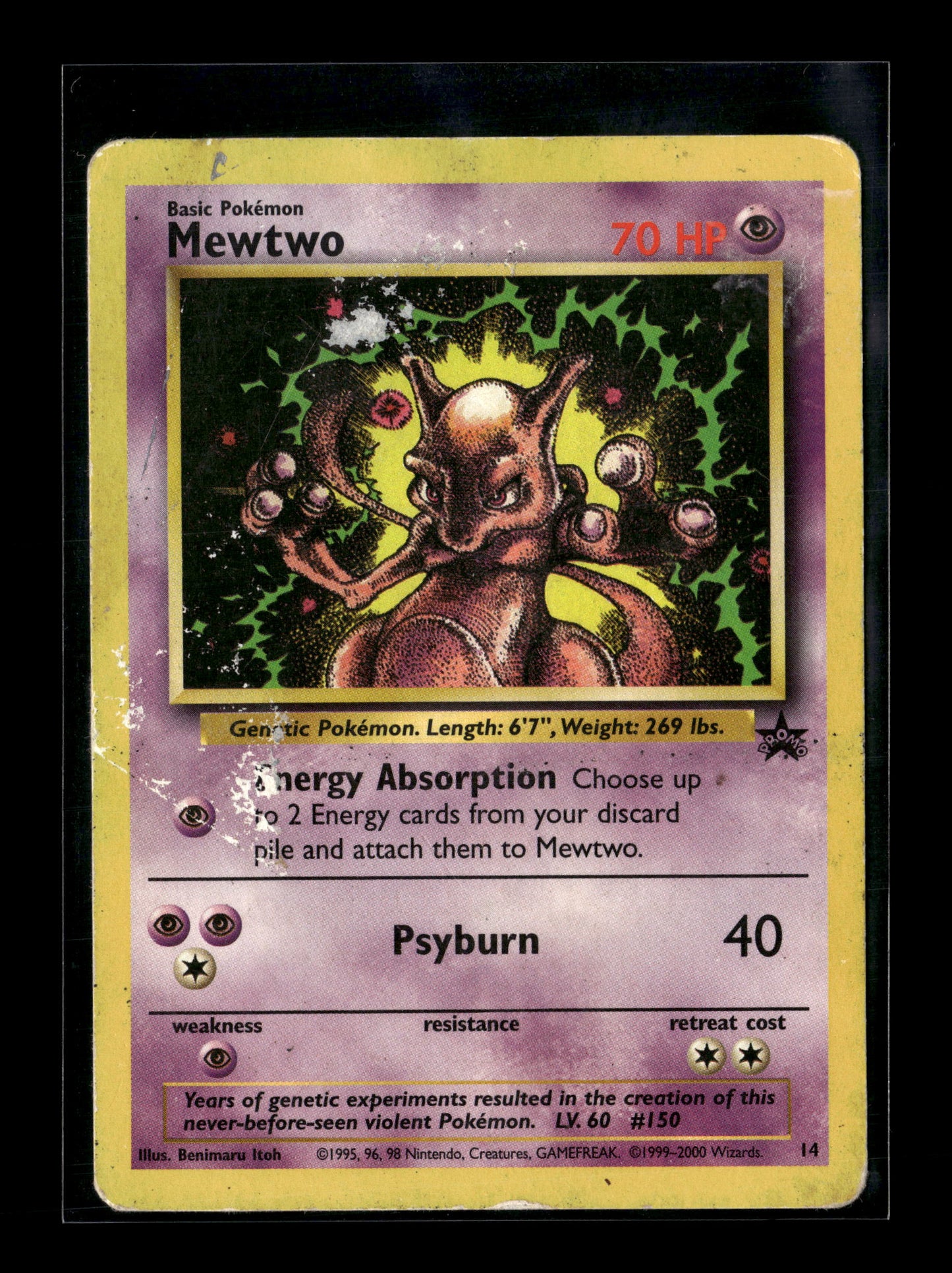 Pokemon Promo Mewtwo 14 - Damaged