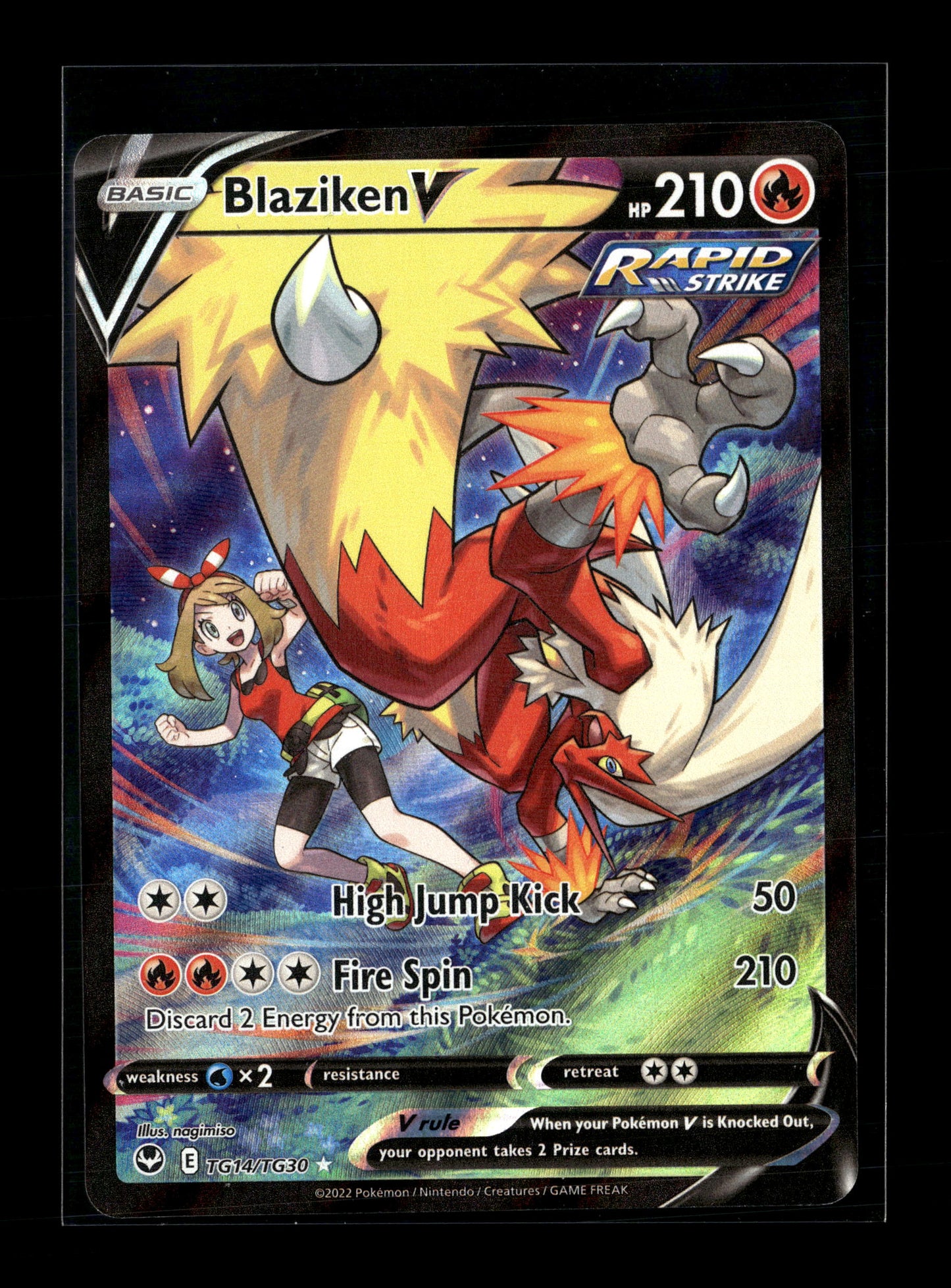 Pokemon Silver Tempest Blaziken V TG14