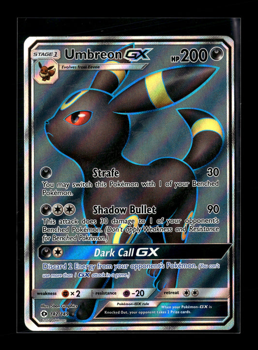 Pokemon Sun & Moon Base Set Umbreon GX 142 - Lightly Played
