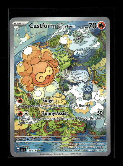 Pokemon Surging Sparks Castform Sunny Form 195