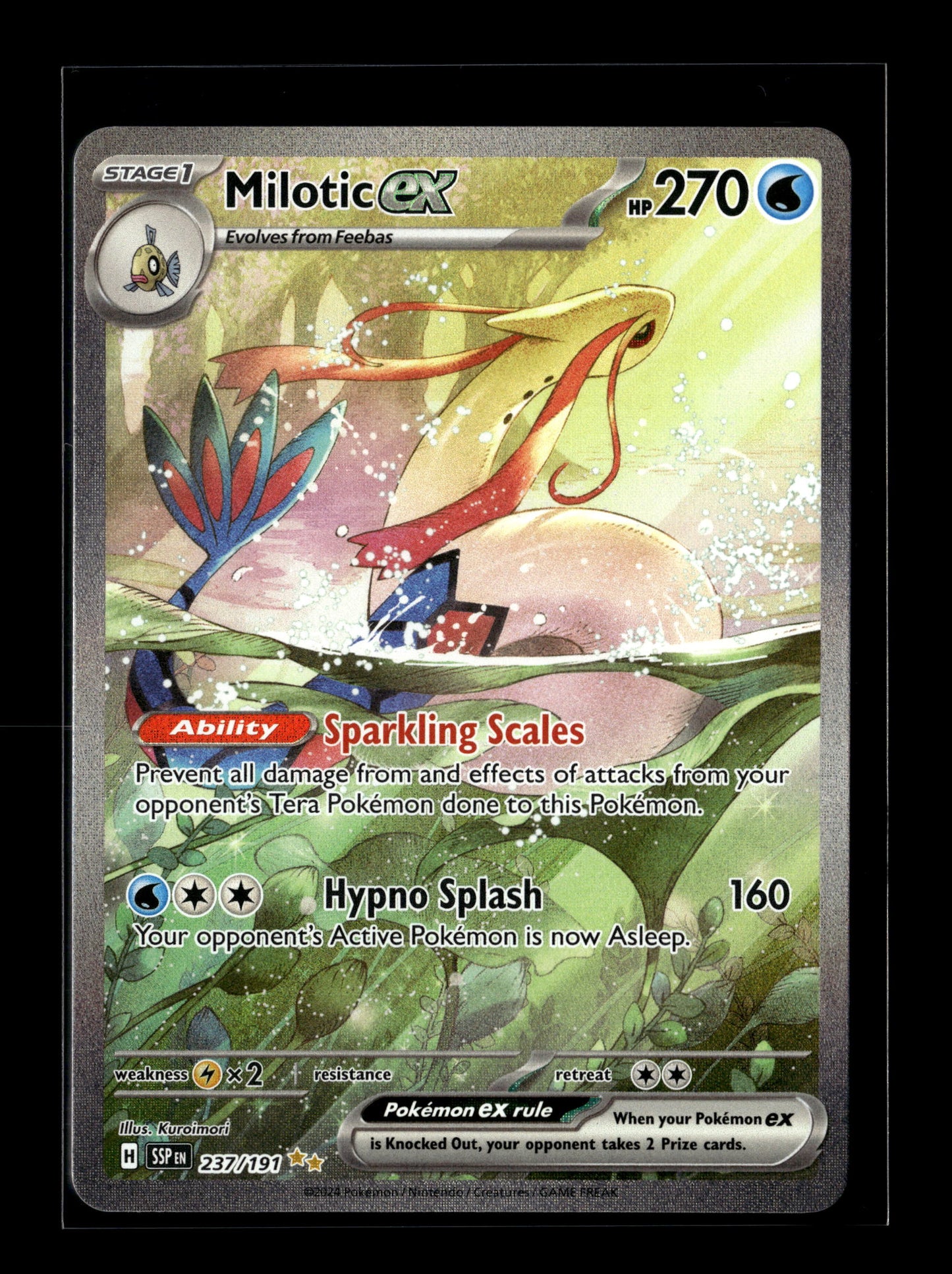 Pokemon Surging Sparks Milotic ex 237