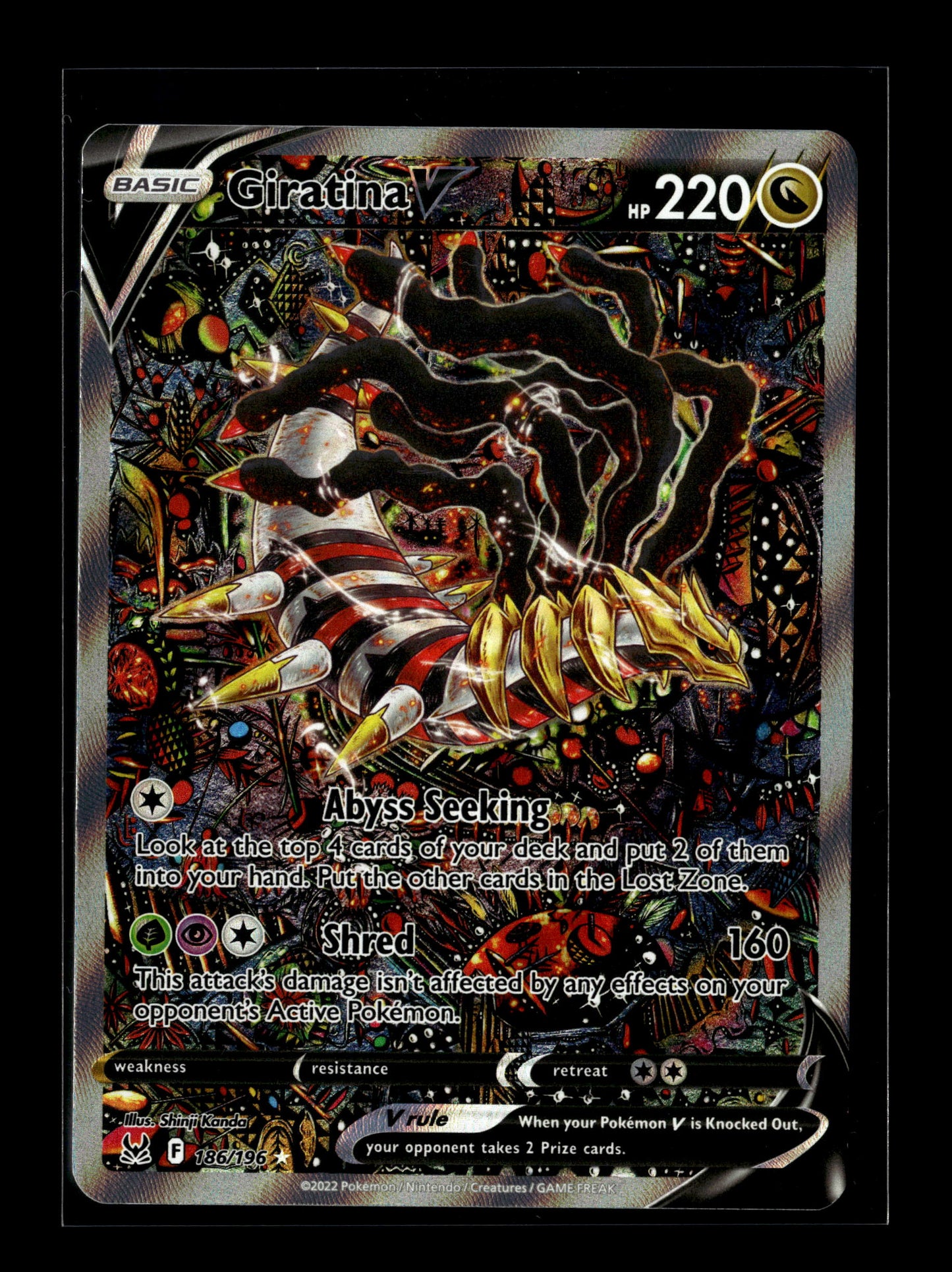 Pokemon Lost Origin Giratina V 186