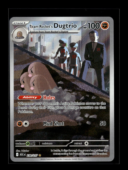 Pokemon Ascended Heroes Team Rocket's Dugtrio 239
