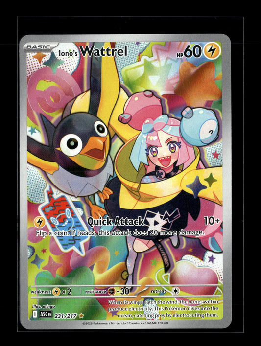 Pokemon Ascended Heroes Iono's Wattrel 231
