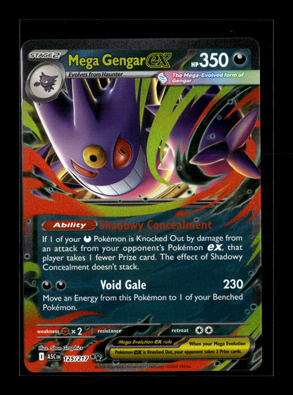 Pokemon Ascended Heroes Mega Gengar ex 125