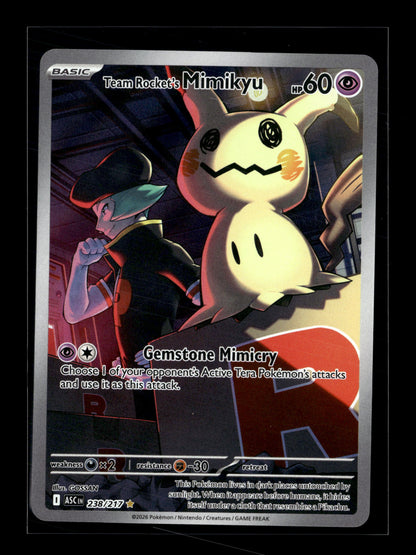 Pokemon Ascended Heroes Team Rocket's Mimikyu 238