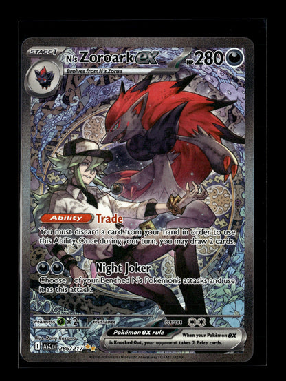 Pokemon Ascended Heroes N's Zoroark ex 286