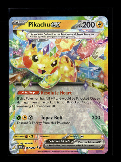 Pokemon Ascended Heroes Pikachu ex 57