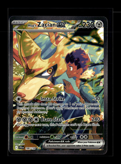 Pokemon Journey Together Hop's Zacian ex 186