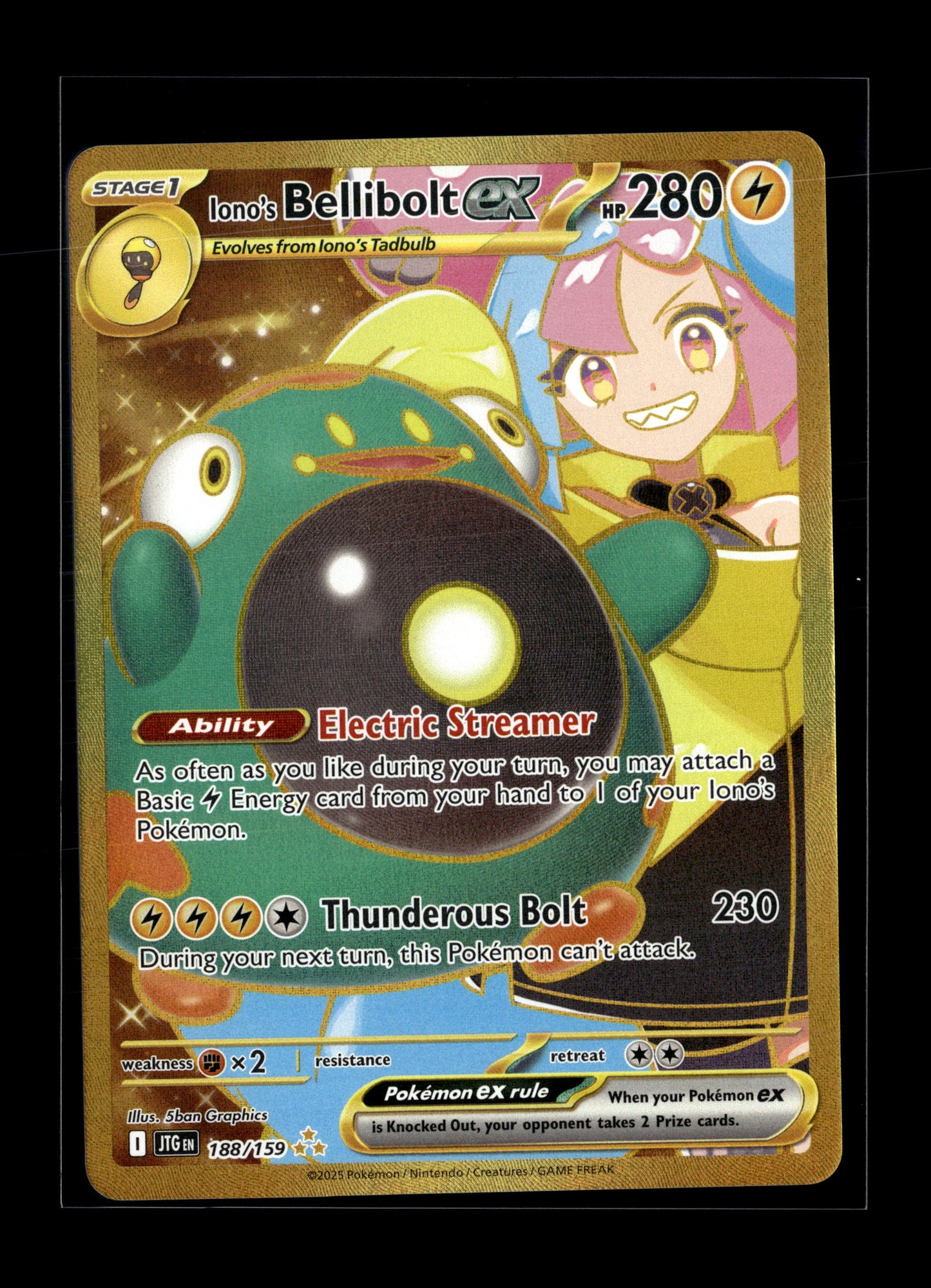 Pokemon Journey Together Iono's Bellibolt ex 188