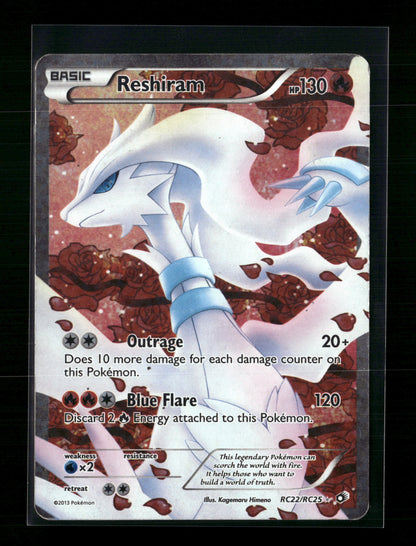 Pokemon Legendary Treasures: Radiant Collections Reshiram RC22 - Heavily Played