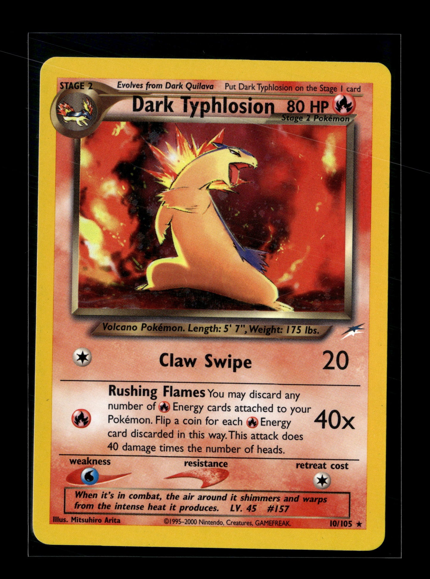 Pokemon Neo Destiny Dark Typhlosion 10 - Lightly Played