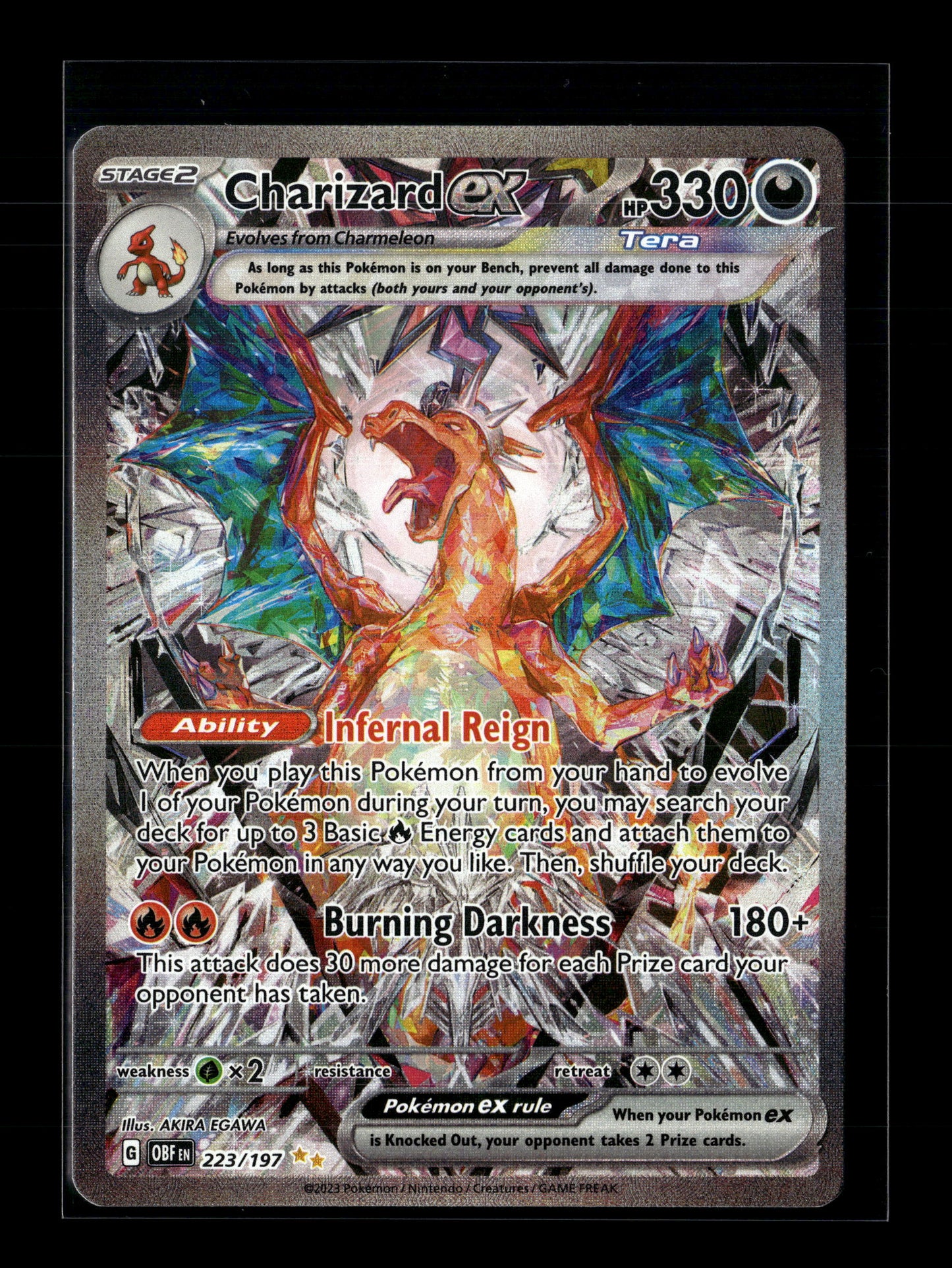 Pokemon Obsidian Flames Charizard ex 223