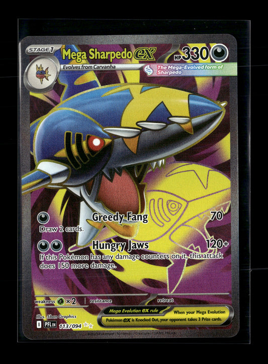 Pokemon Phantasmal Flames Mega Sharpedo ex 113