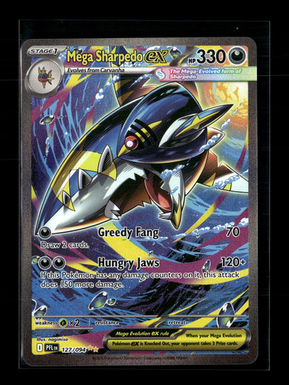 Pokemon Phantasmal Flames Mega Sharpedo ex 127