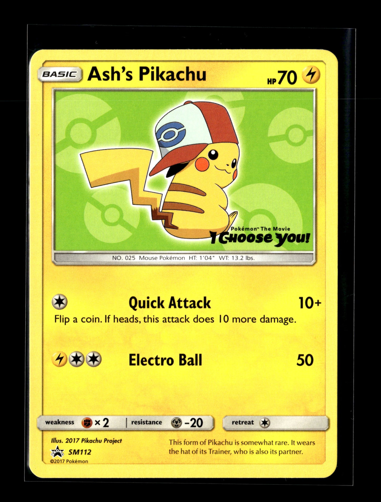 Pokemon Promo Ash's Pikachu 112