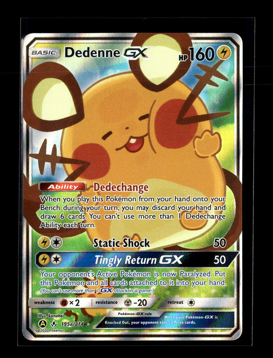 Pokemon Promo Dedenne GX 195/214