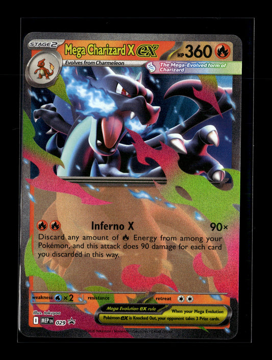 Pokemon Mega Evolution Promo Mega Charizard X ex 29
