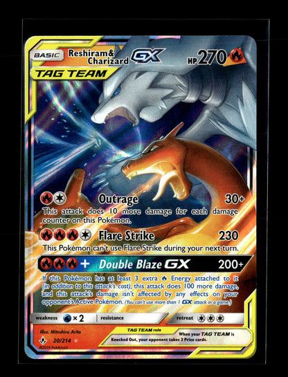 Pokemon Unbroken Bonds Reshiram & Charizard GX 20