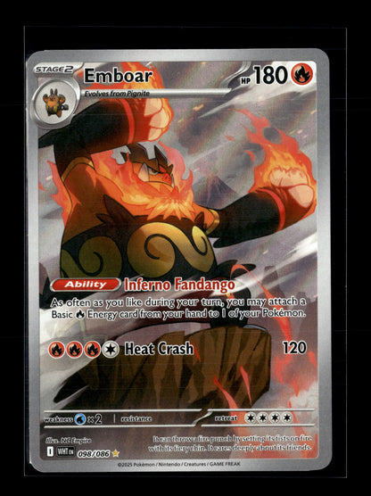 Pokemon White Flare Emboar 98
