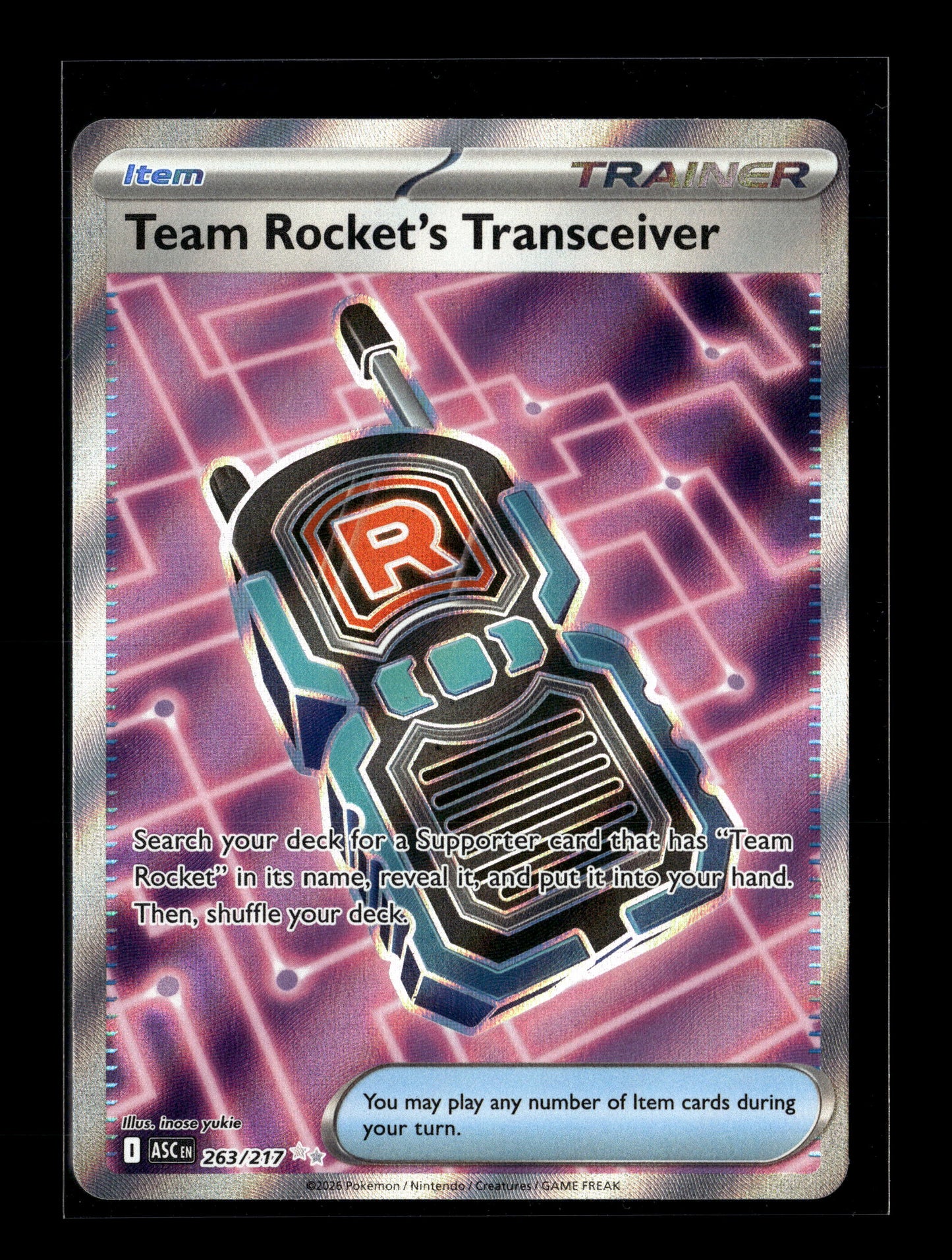 Pokemon Ascended Heroes Team Rocket's Transceiver 263