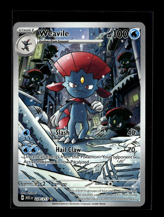 Pokemon Ascended Heroes Weavile 228