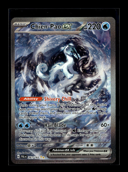 Pokemon Paldea Evolved Chien-Pao ex 261