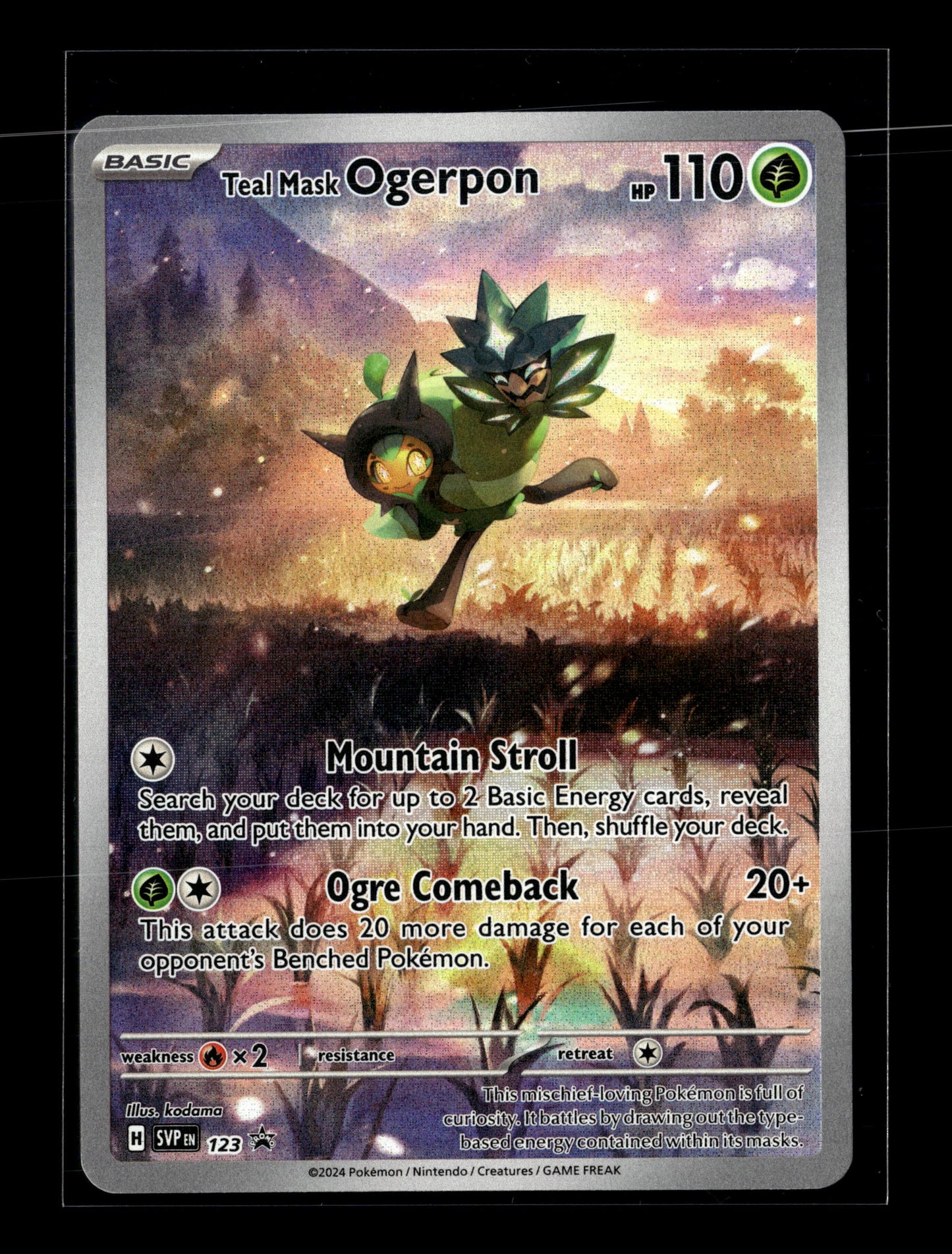 Pokemon Promo Teal Mask Ogerpon 123