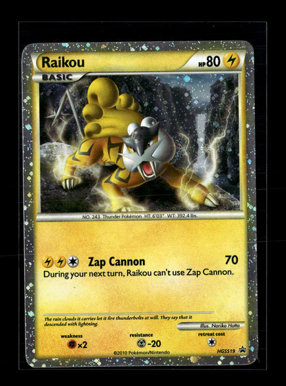 Pokemon HGSS Promo Raikou HGSS19