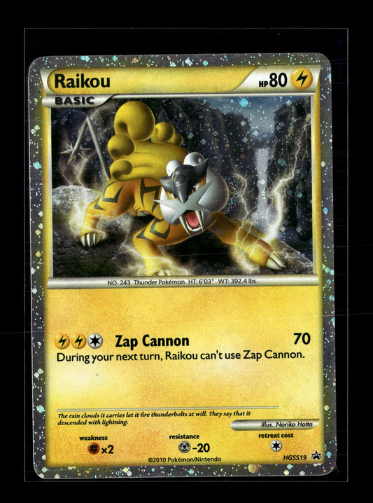 Pokemon HGSS Promo Raikou HGSS19 - Lightly Played