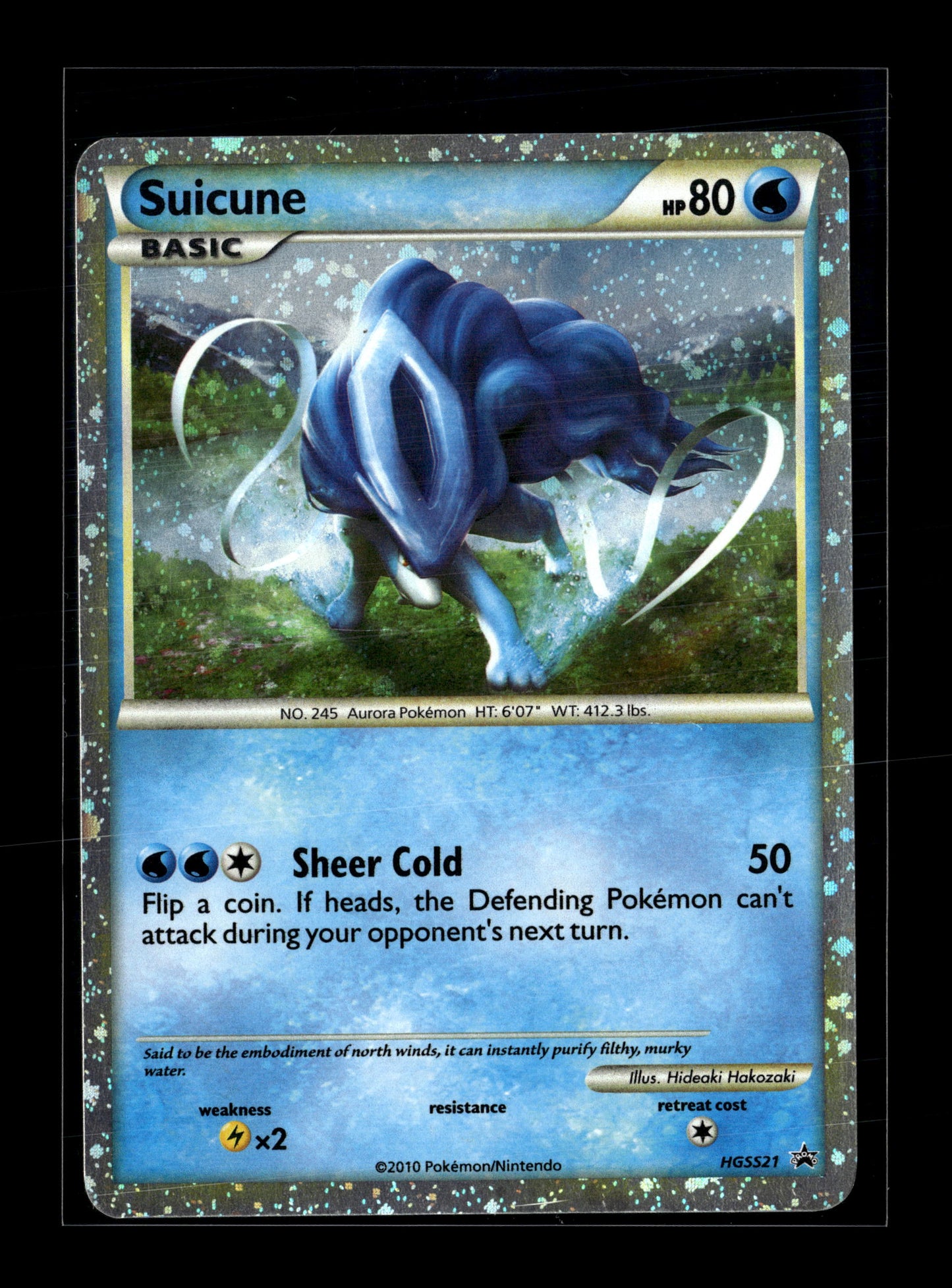 Pokemon HGSS Promo Suicune HGSS21 - Lightly Played