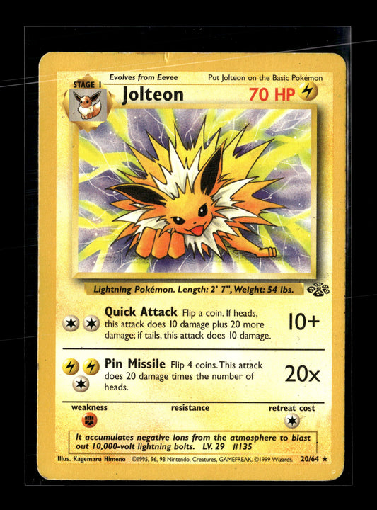 Pokemon Jungle Jolteon 20 - Moderately Played