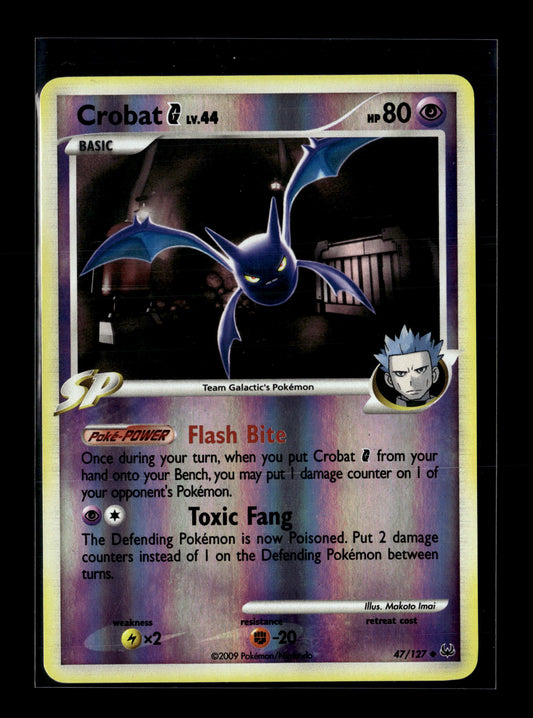 Pokemon Platinum Reverse Holo Crobat G 47