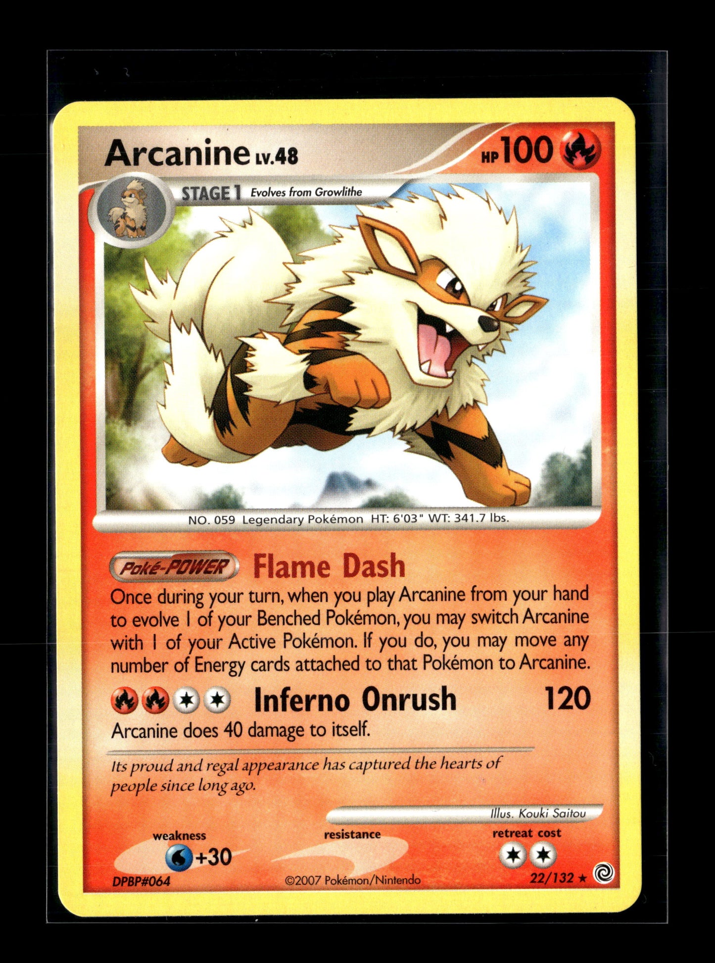 Pokemon Secret Wonders Arcanine 22