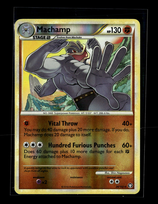 Pokemon Triumphant Reverse Holo Machamp 26