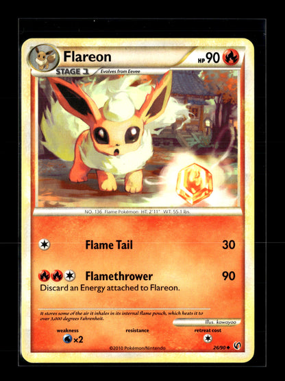 Pokemon Undaunted Flareon 26 - Lightly Played