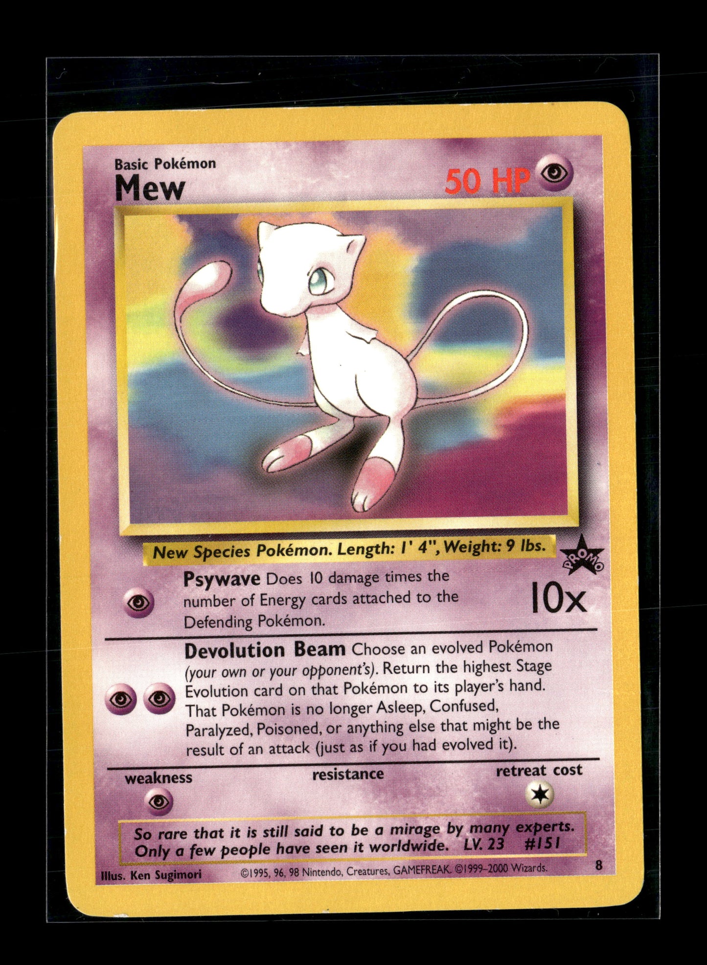 Pokemon WoTC Promo Mew 8 - Moderately Played