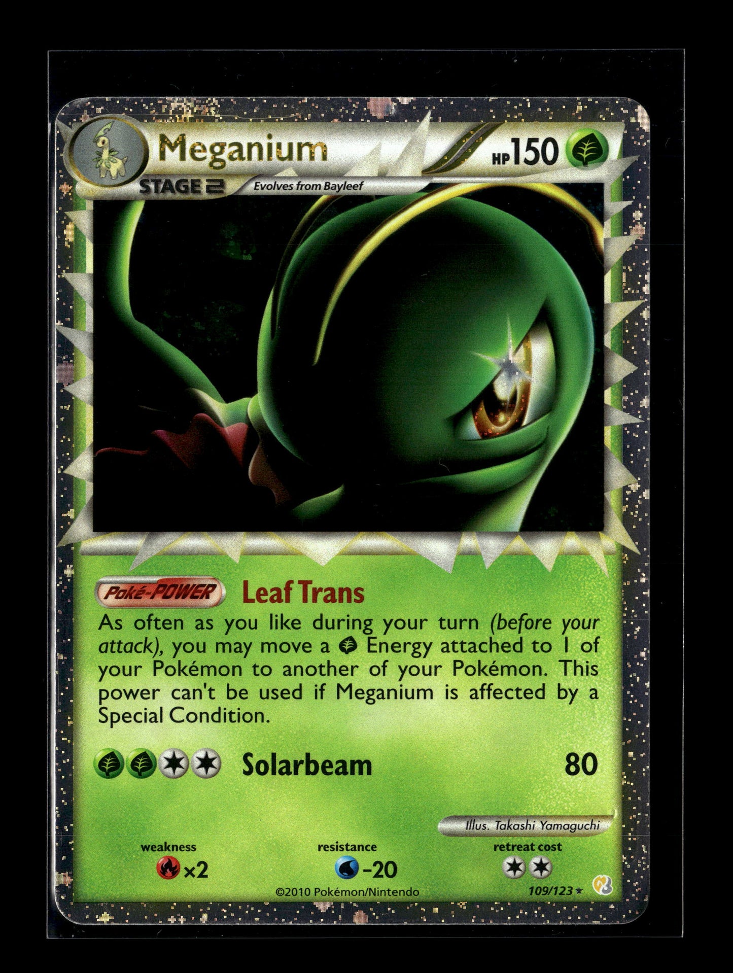 Pokemon HeartGold SoulSilver Meganium Prime 109 - Lightly Played