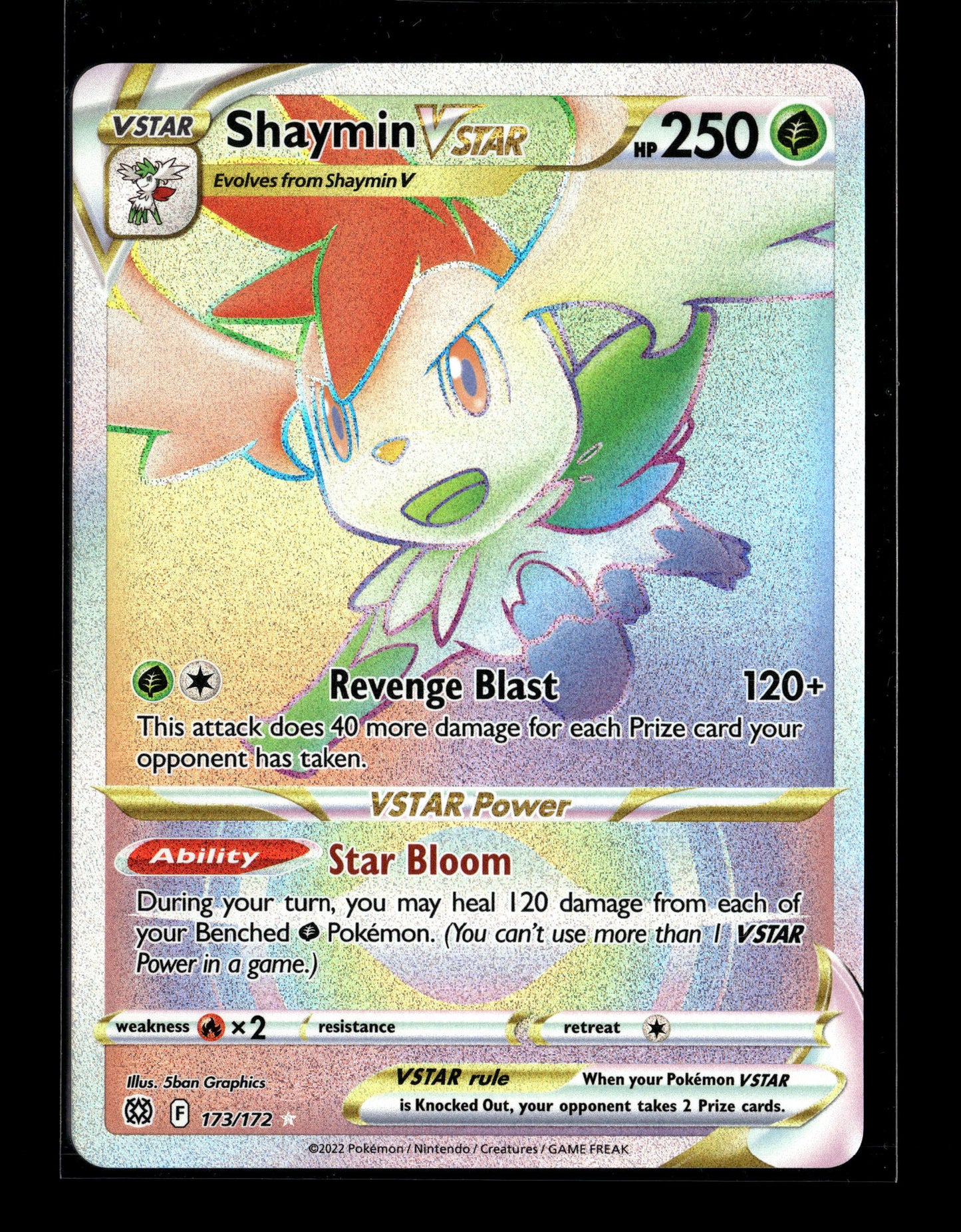 Pokemon Brilliant Stars Shaymin VSTAR 173