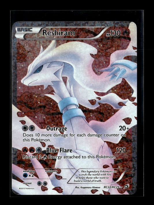 Pokemon Legendary Treasures Reshiram RC22 - Moderately Played
