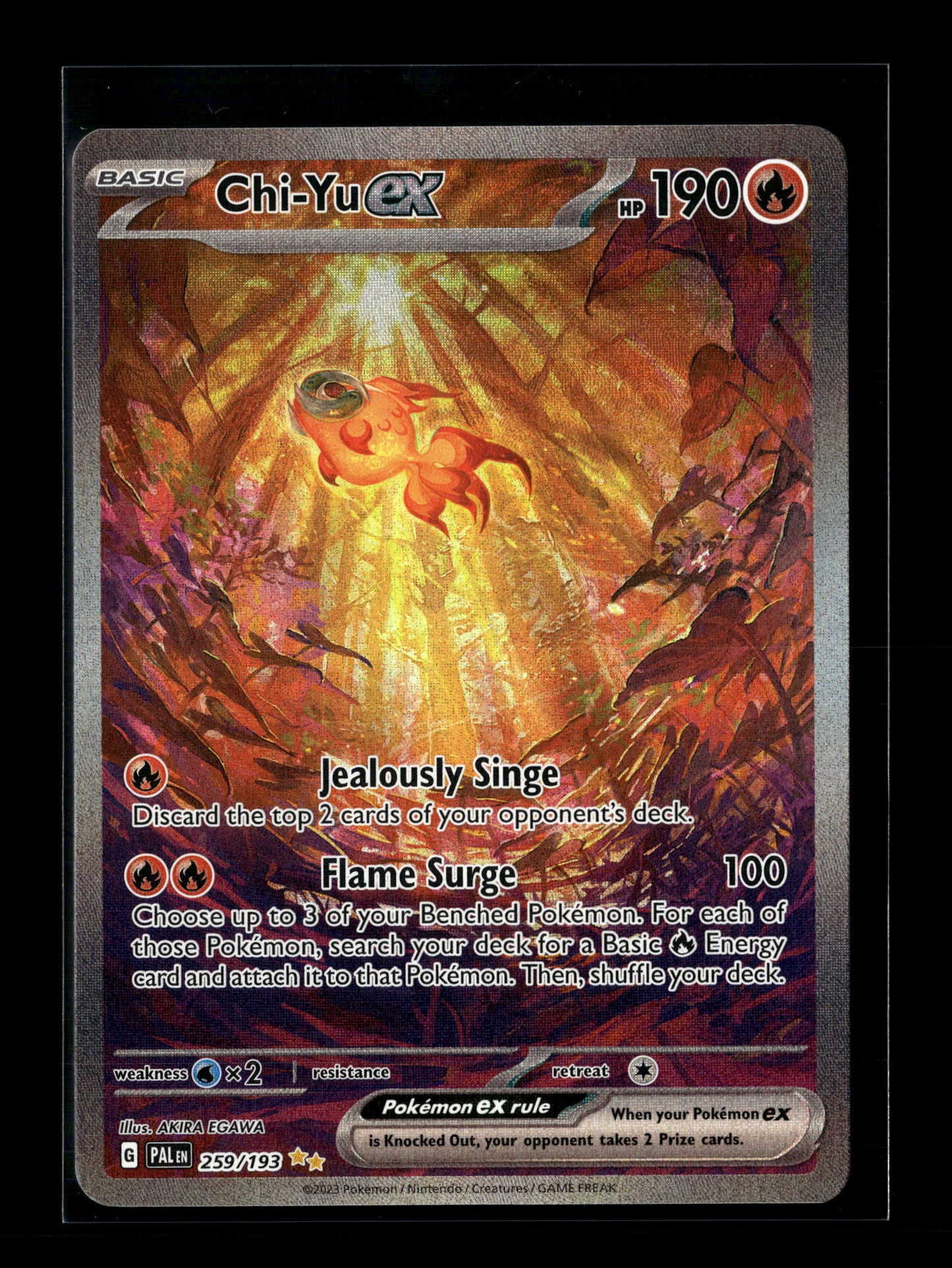 Pokemon Paldea Evolved Chi-Yu ex 259