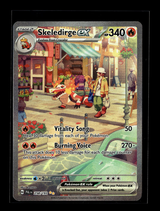 Pokemon Paldea Evolved Skeledirge ex 258